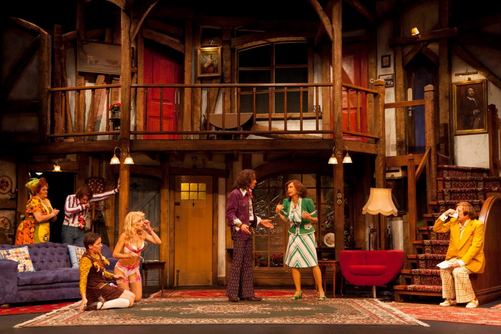 The cast of Noises Off. Photo: Brett Boardman