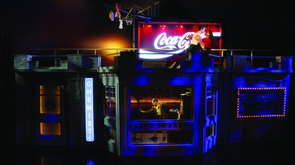 One of Catherine Martin's sets for StrictlyBallroom the Musical. Photo: Jeff Busby