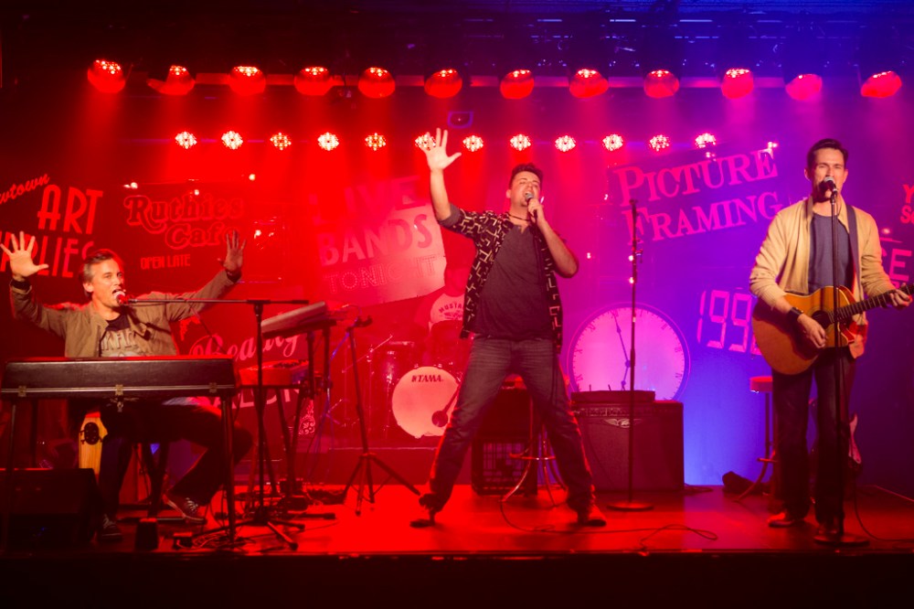 Ian Stenlake, Toby Francis and Scott Irwin. Photo: Noni Carroll