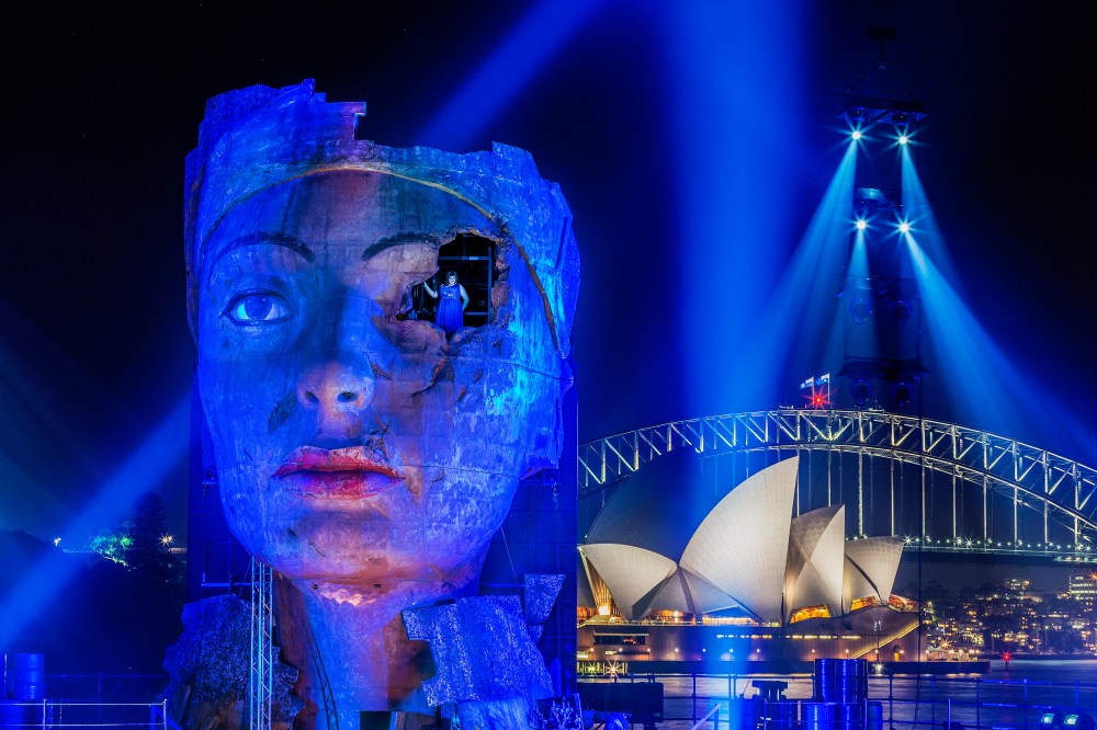 Jacqueline Dark as Amneris in Opera Australia's Handa Opera on Sydney Harbour - Aida. Photo Hamilton Lund
