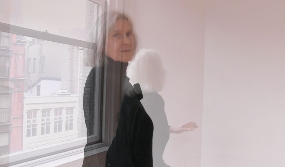 Deborah Jowitt, in a still from “Every Day a Little Death,” one of seven short movies from Dancing Sondheim, an App by Richard Daniels. Photo: Richard Daniels / Dances for an iPhone.