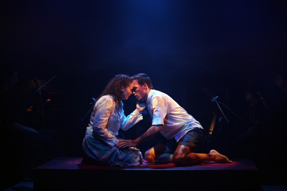 Jessica Rookeward and James Raggatt in Spring Awakening. Photo: Tracey Schramm