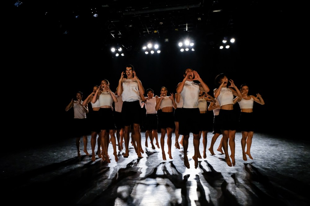 Jumping pic from Stephanie Lake's work Auto Cannibal in Matrix Pic Credit WANG Xiao-jing